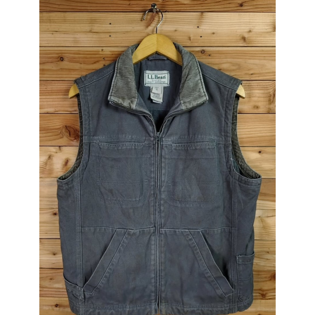 LL BEAN O DAS2 DUCK CANVAS THINSULATE ACTIVE VEST M to L