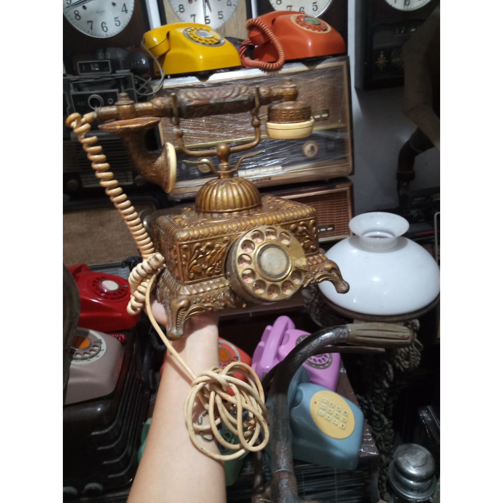 Telepon Antik Telpon Jadul Vintage Telephone Rotary Telepon Lawas Retro Telpon Kuno