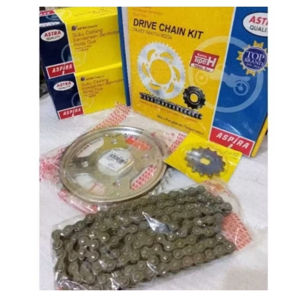 Gir set lengkap satu set buat megapro new/gear set megapro monoshock ASPIRA