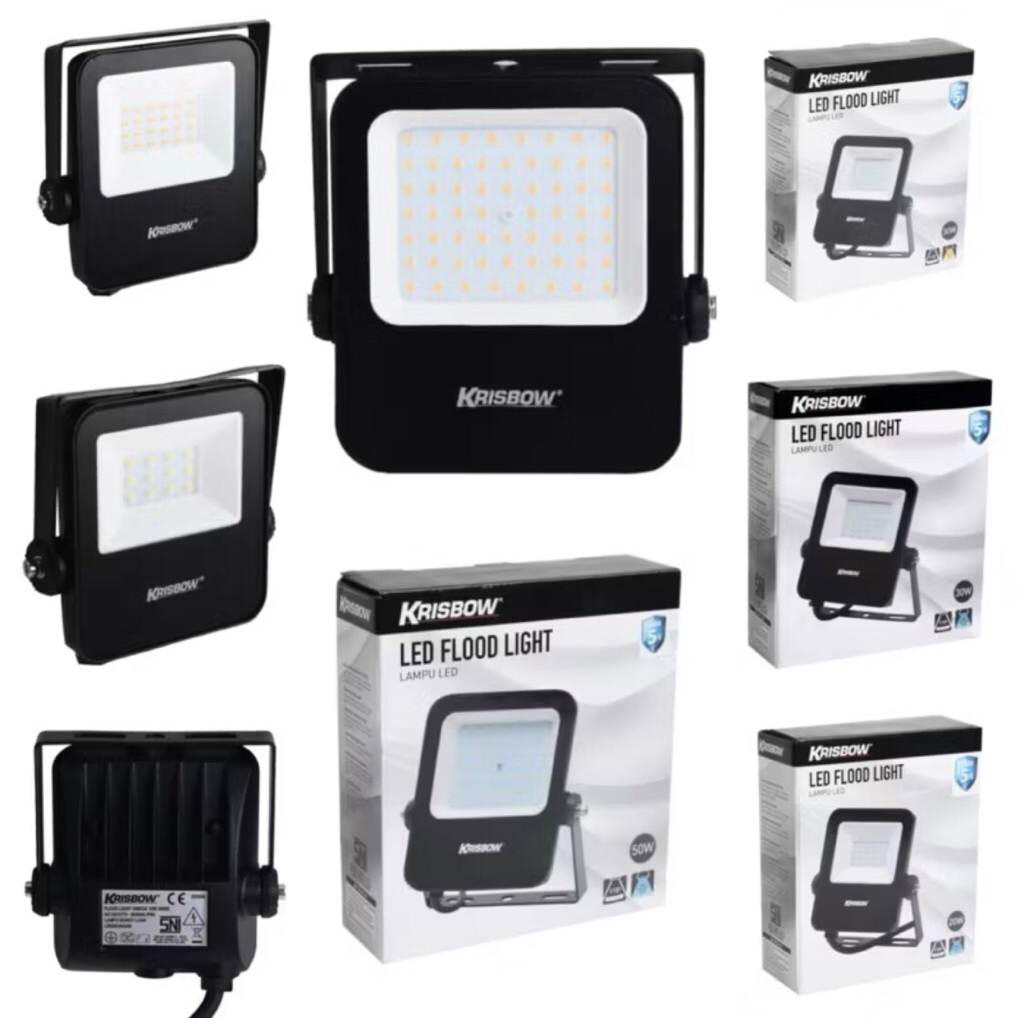 KRISBOW LAMPU SOROT LED OMEGA 10, 20, 30,50 WATT IP65/ACE FLOOD LIGHT LED 10-50W OMEGA IP65/ACE LAMP