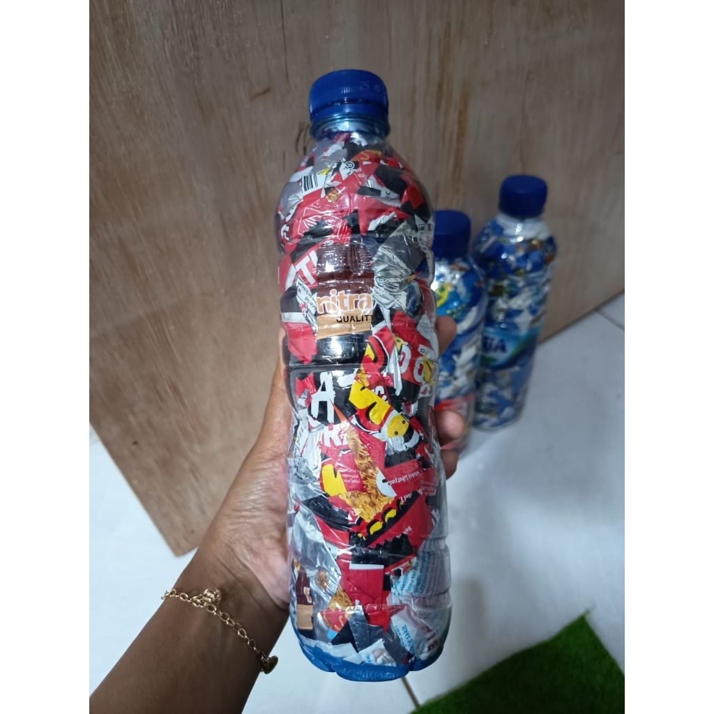 Ecobrick Ecobrik Botol Aqua 600 Ml Berat +200 Gram Packing Kardus