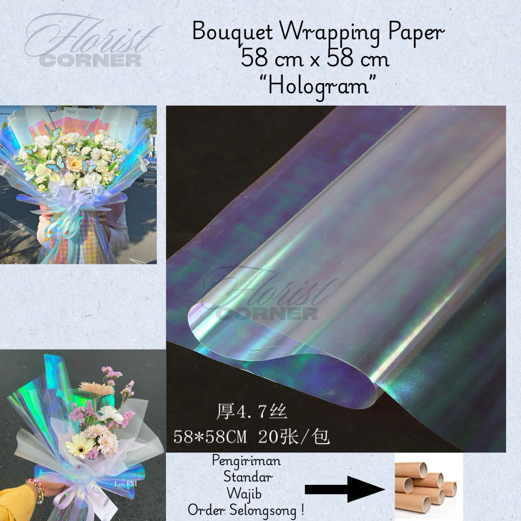 

Plastik Buket Hologram / Flower Wrapping