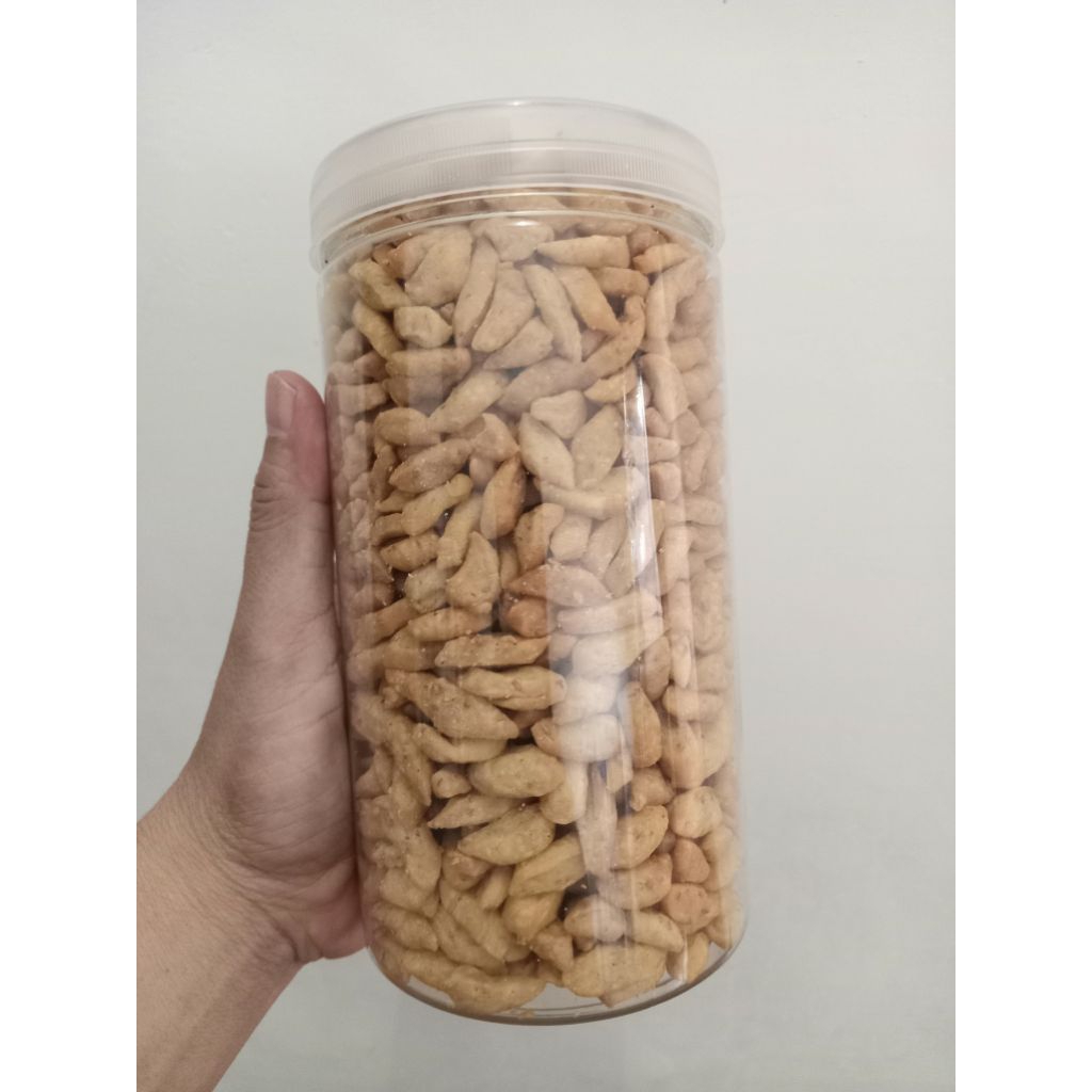 

Biji ketapang dengan gandum, toples uk.1000 ml,full