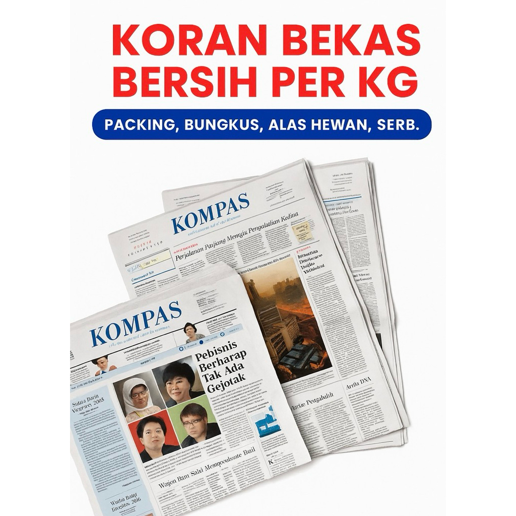 Langsung Kirim koran bekas polos/kertas polos kiloan - bahan koran