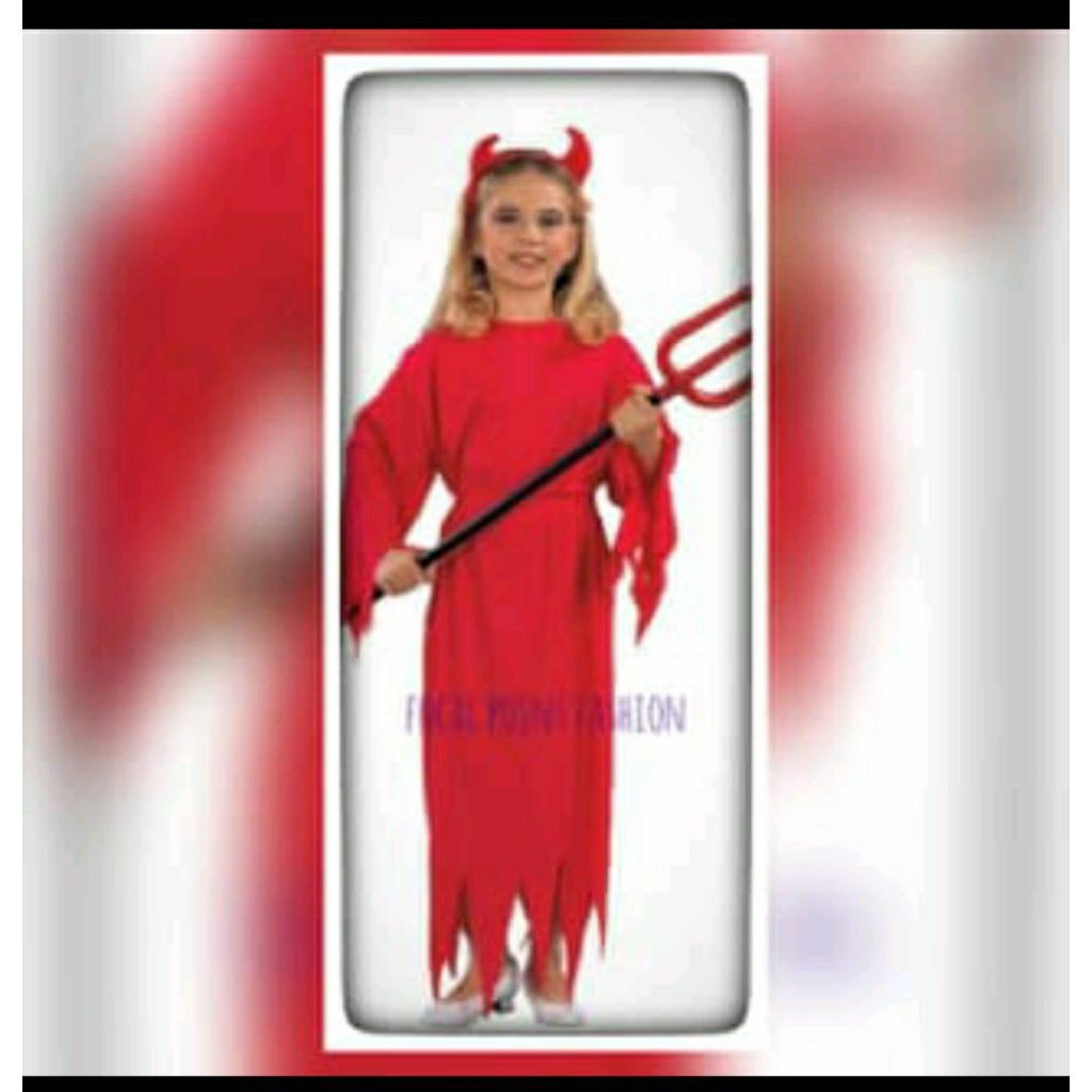 kostum Devils anak penyihir Halloween costume