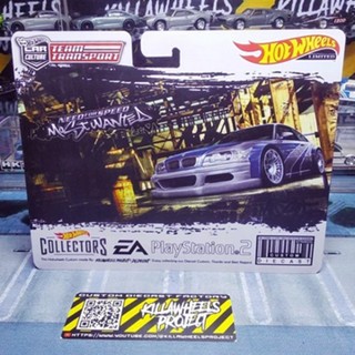 NEW ORIGINAL 100% HOTWHEELS LIMITED CUSTOM - TEAM TRANSPORT BMW M3 GTR (Need For Speed)NEW ORIGINAL 