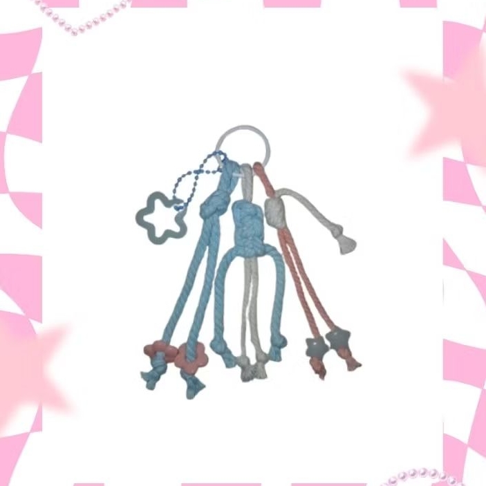 Ring Bag Charm Cotton candy