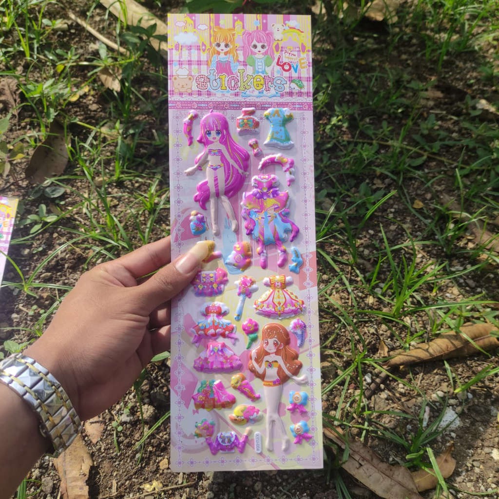 

stiker sticker timbul tempel anak jumbo / mainan anak murah grosir bandung