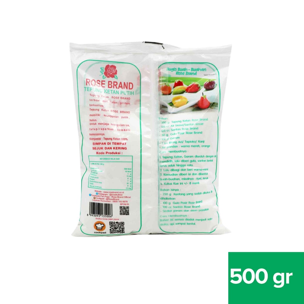 

ROSE BRAND TEPUNG KETAN 500GR