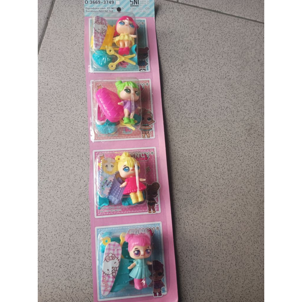 mainan boneka  LOL mini lucu 4pcs/  fancy.