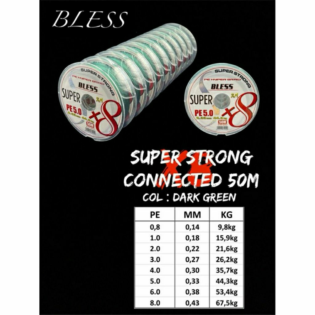 PE Bless Super Strong 50 Meter