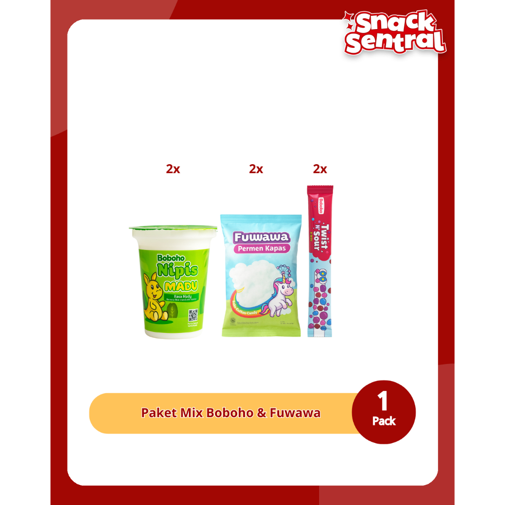 

Paket Snack Hemat Isi 6 Boboho dan Fuwawa