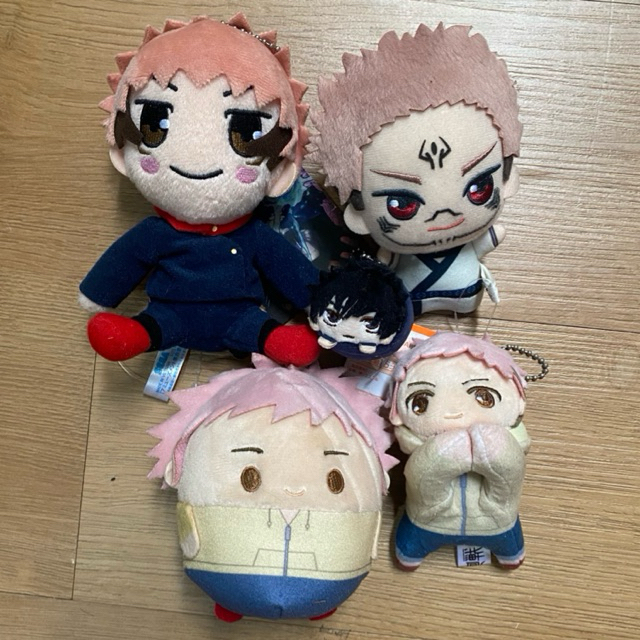 jujutsu kaisen yuuji sukuna megumi fuwakororin mochi meguna hug chara sega plush