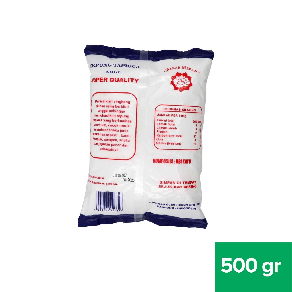 Tepung Tapioka Mekar Merah 500gr / Tepung Aci