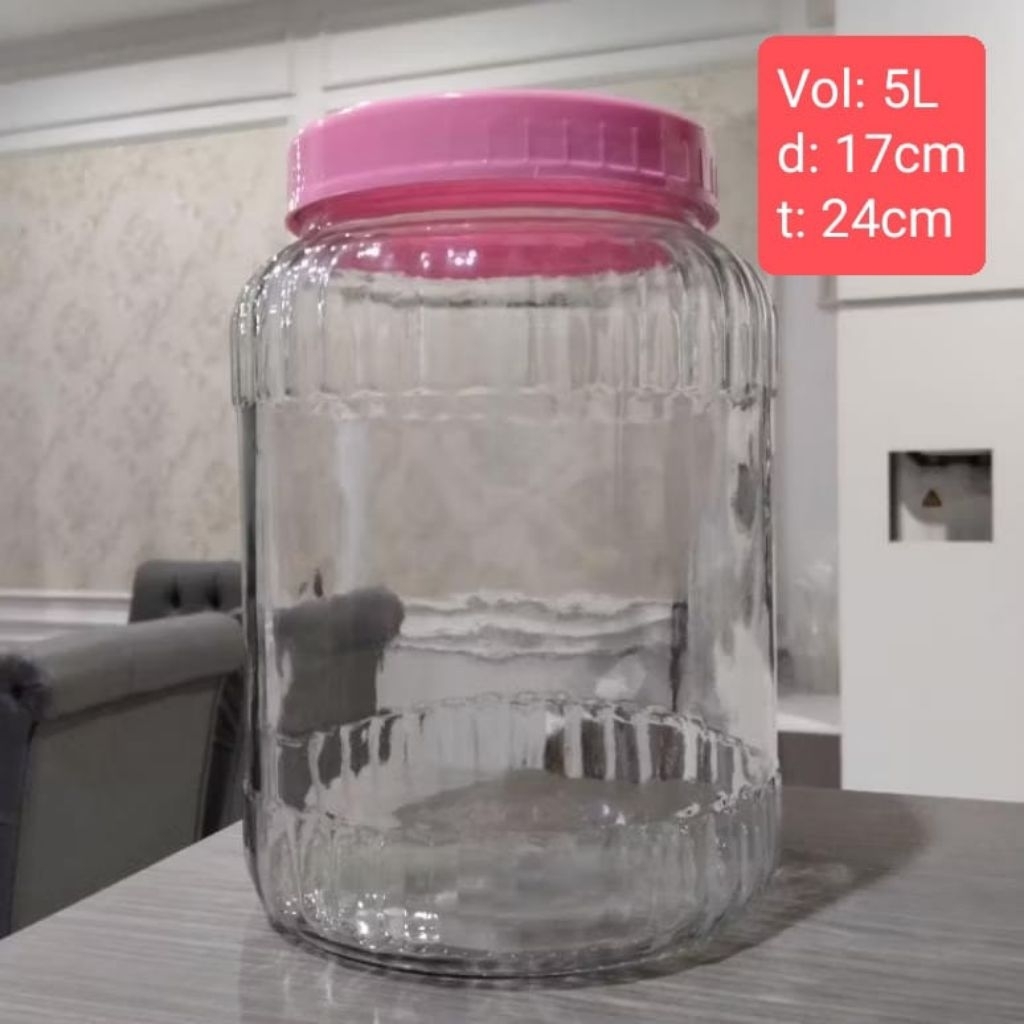 Toples ASINAN CENDOL MANISAN 5L (TUTUP Warna)/ Toples Cendol Asinan Manisan XXL-SL