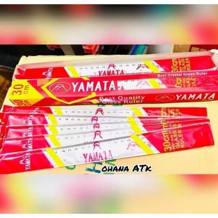 

[ 6 BIJI ] Penggaris Plastik 30 cm YAMATA 801