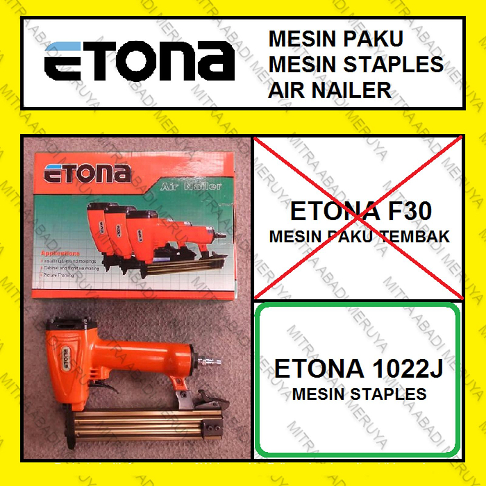 

Etona 1022J Mesin Staples Air Nailer