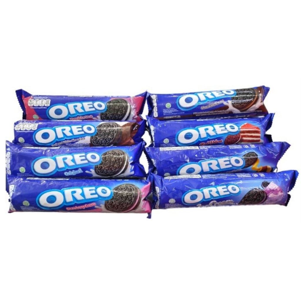 

Oreo Roll - Biskuit oreo roll - biskuit cookies and cream dengan varian isi krim - biskuit hitam favorit - oreo kukis - cookies oreo