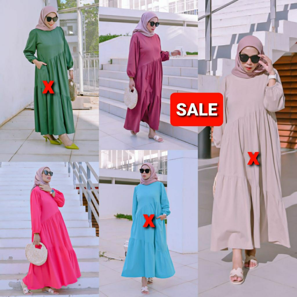 SALE LARA DRESS BY BRANDSTORE MUSLIM BY YUNA