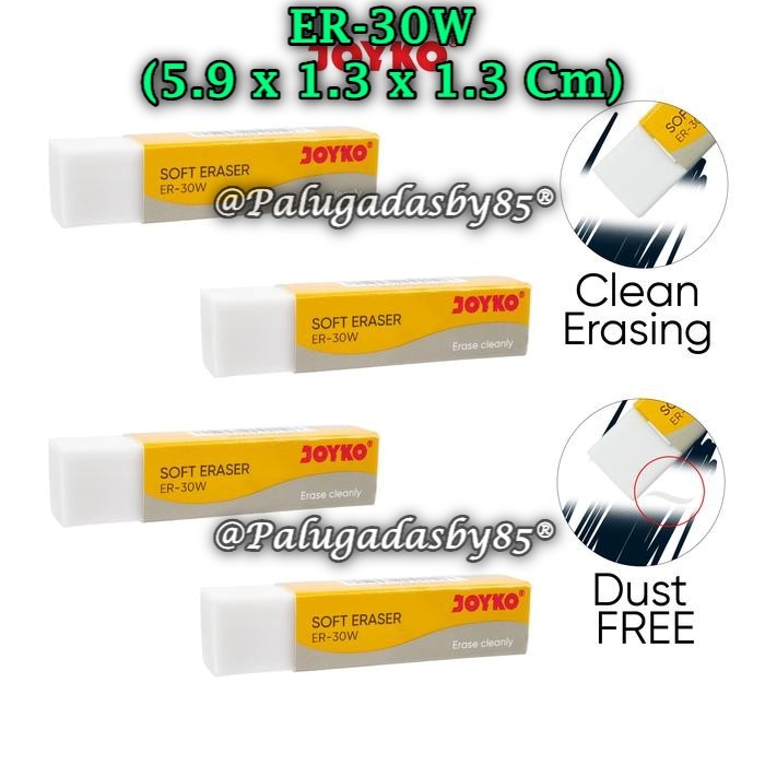 

(1 Biji) GABUNGAN Penghapus JOYKO ER-30W Putih / Eraser EB-30 Hitam / Joyko EB-30CO Warna (1 Biji)