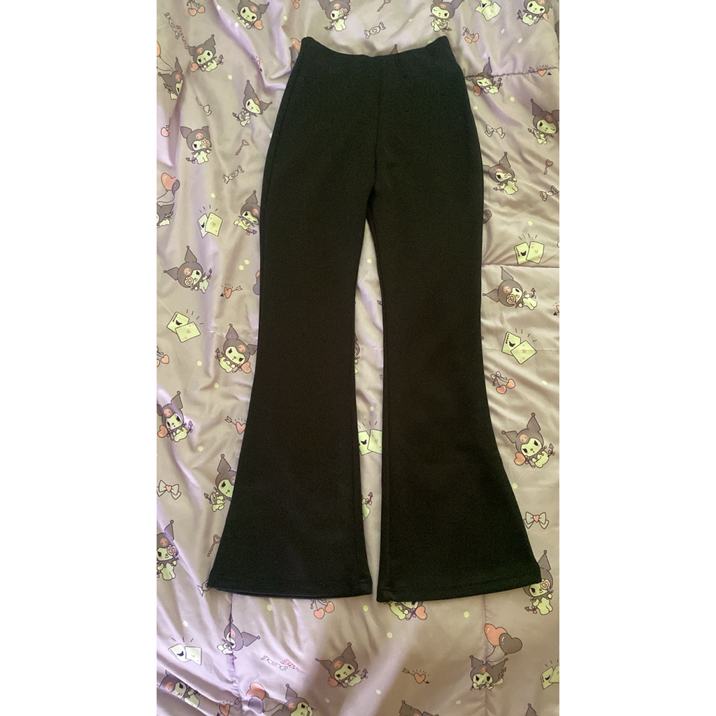 pl eiji pants flare black sz s-m