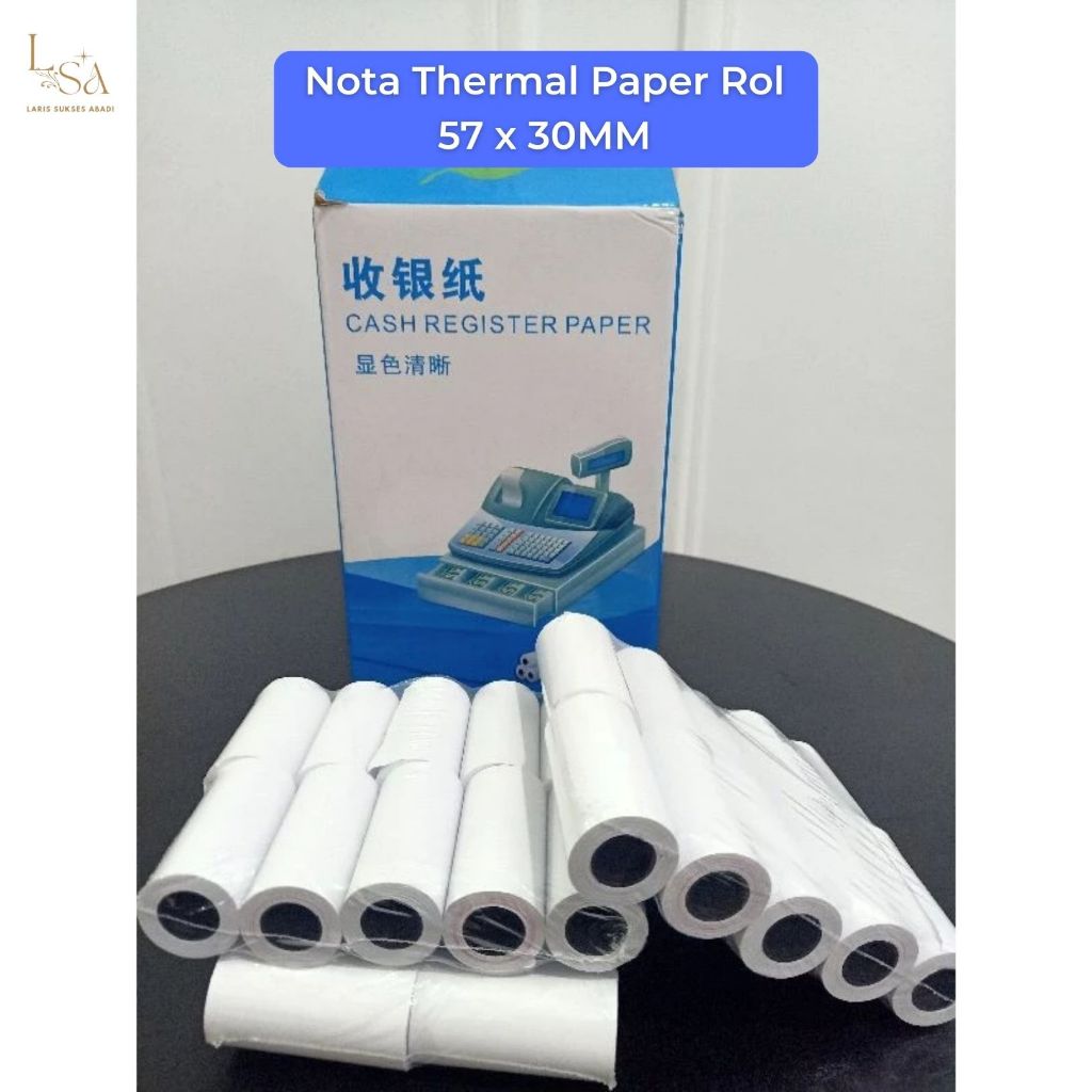 

Nota Thermal Kasir Paper Rol 57x30 / Kertas Printer Thermal 58mm