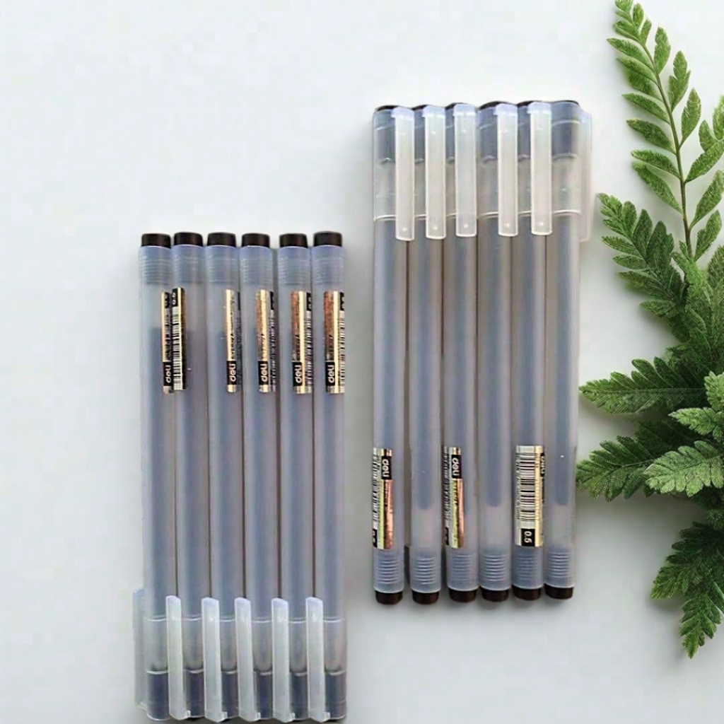 

Deli Gel Pen / Pulpen Gel 0.5mm Kapasitas Tinta 800 Meter Penulisan Halus EG67 1 pcs