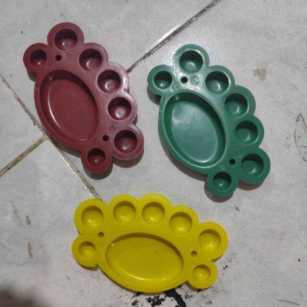 

bak cat lukis model kerang