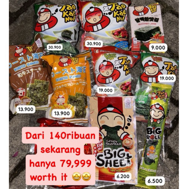 

Tao Kae Noi PRJ Paket Nori Super Murah