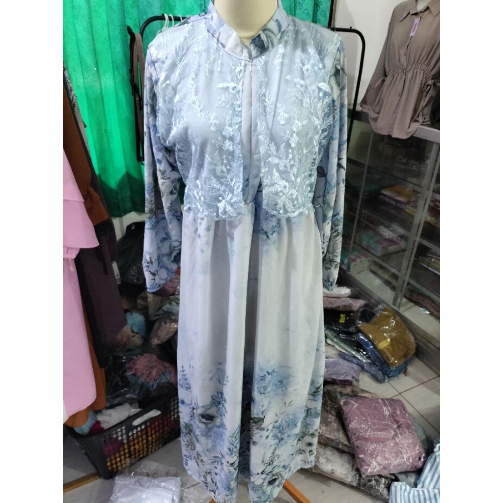 Gamis anak Tanggung rompi brukat