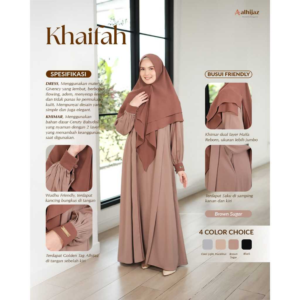 Alhijaz Khaifah - set khimar