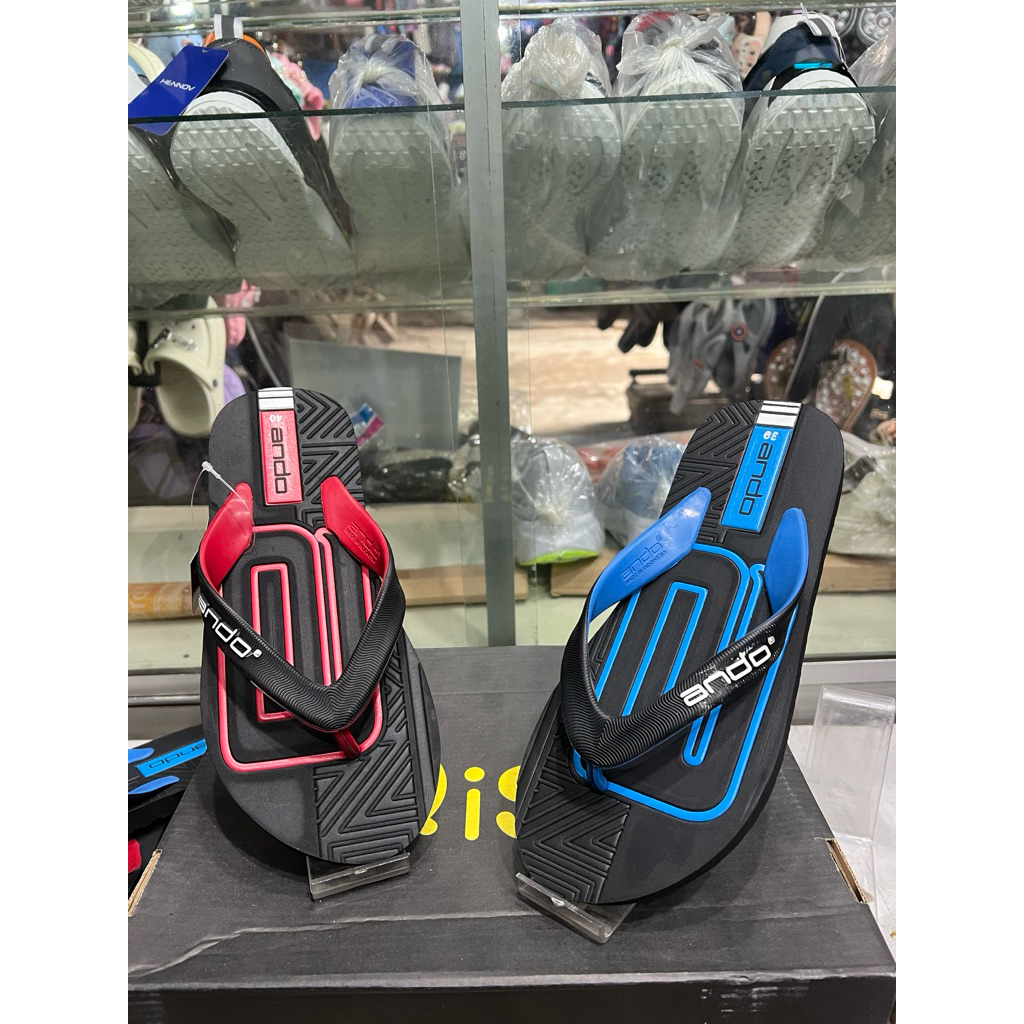 sandal jepit ando pria original