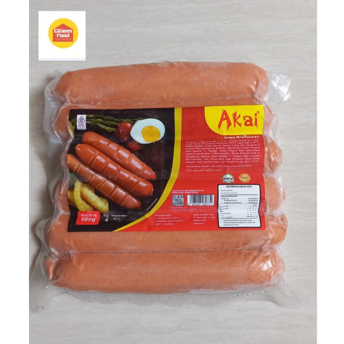 

Sosis Bratwurst Akai 500gram
