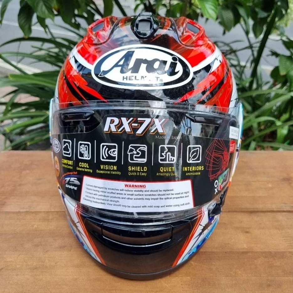 HELM ARAI FULLFACE RX-7X NAGASHIMA