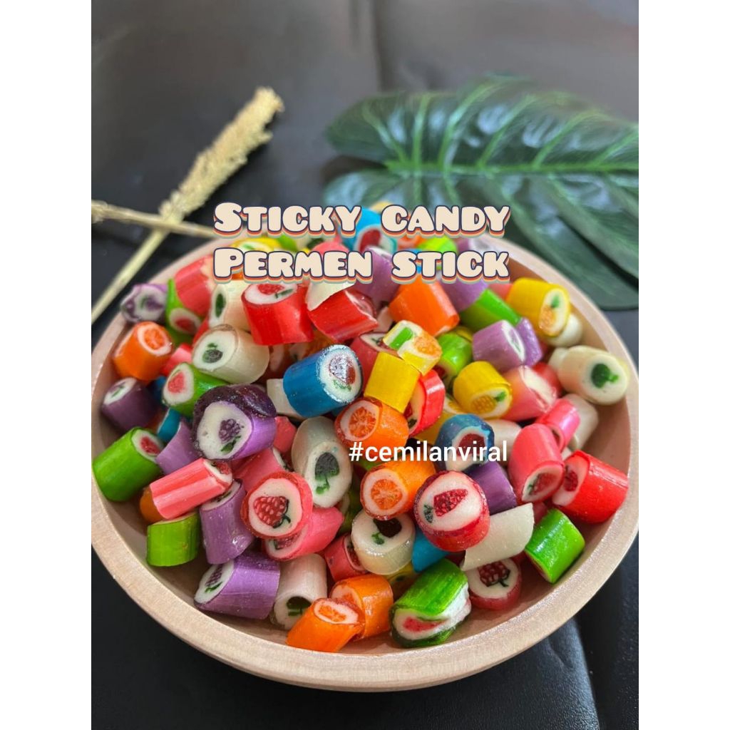 

Cemilan Viral Sticky Candy Permen Potong Stick Stik Food Gula Snack