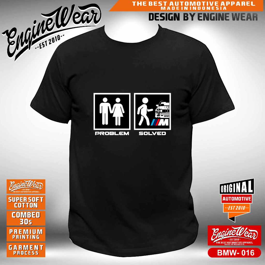 kaos BMW bimmer m3 e30 e34 e36 e46 e38 e90 seri 7 kaos otomotif automotive tshirt mobil baju balap s
