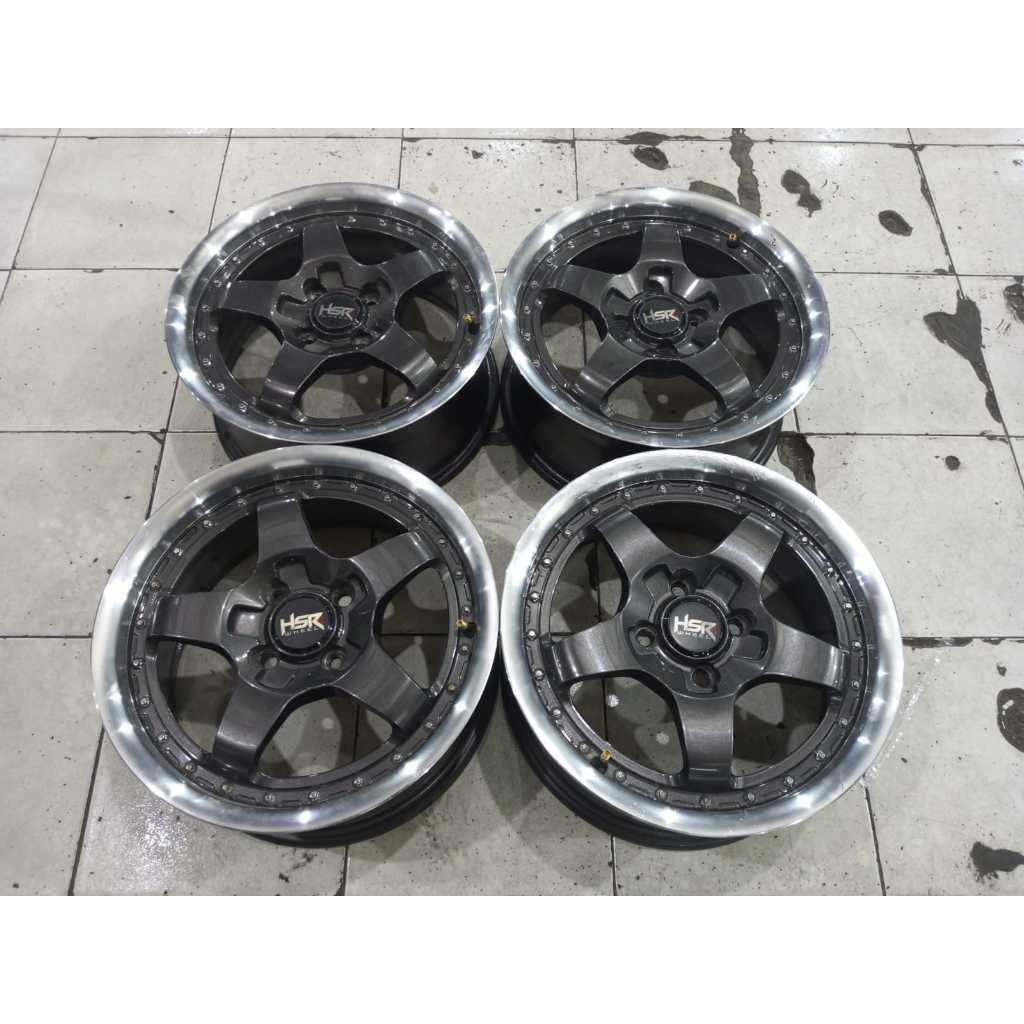 VELG HSR BEKAS RING 15 BUAT MOBIL BRIO,MOBILIO,JAZZ,KIA RIO/PICANTO,VIOS,YARIS,KARIMUN,AYLA,CALYA,DL