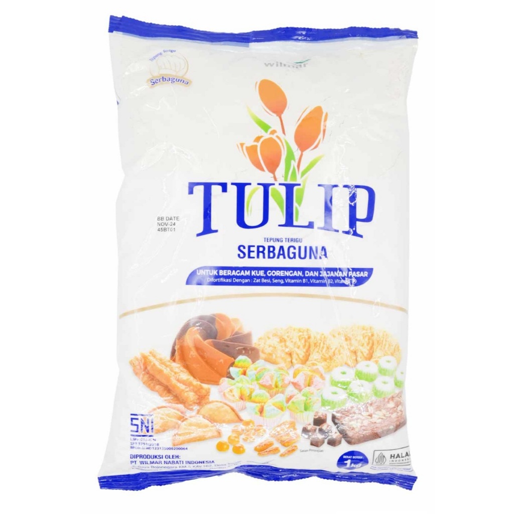 

Tulip Tepung Terigu 1KG Serbaguna Halus Praktis