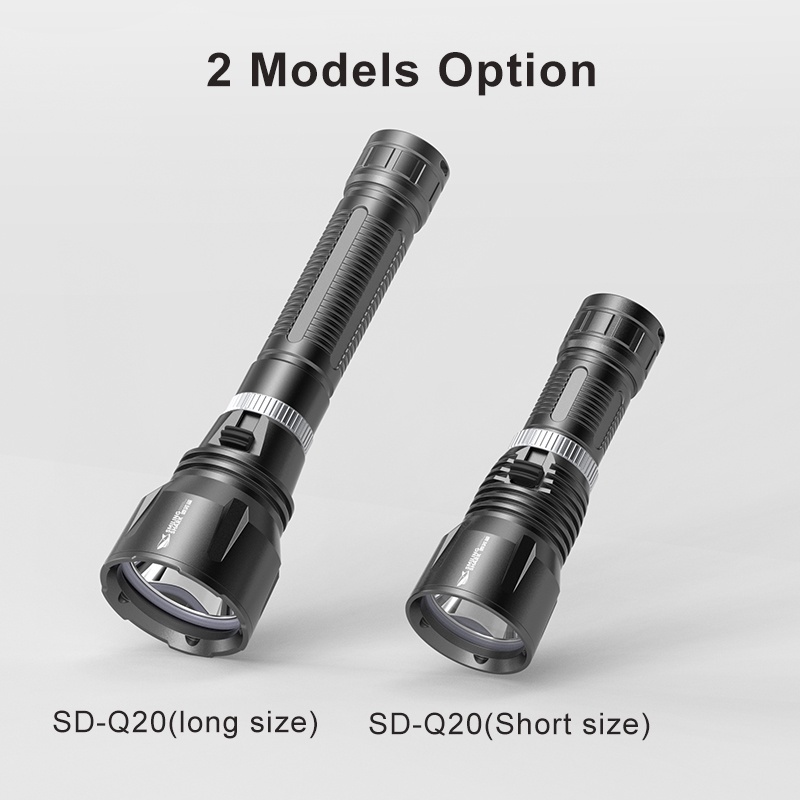 Senter selam Diving Smiling Shark SDQ20A SmilingShark SD Q20A M90 IPX8 Professional Diving Flashligh