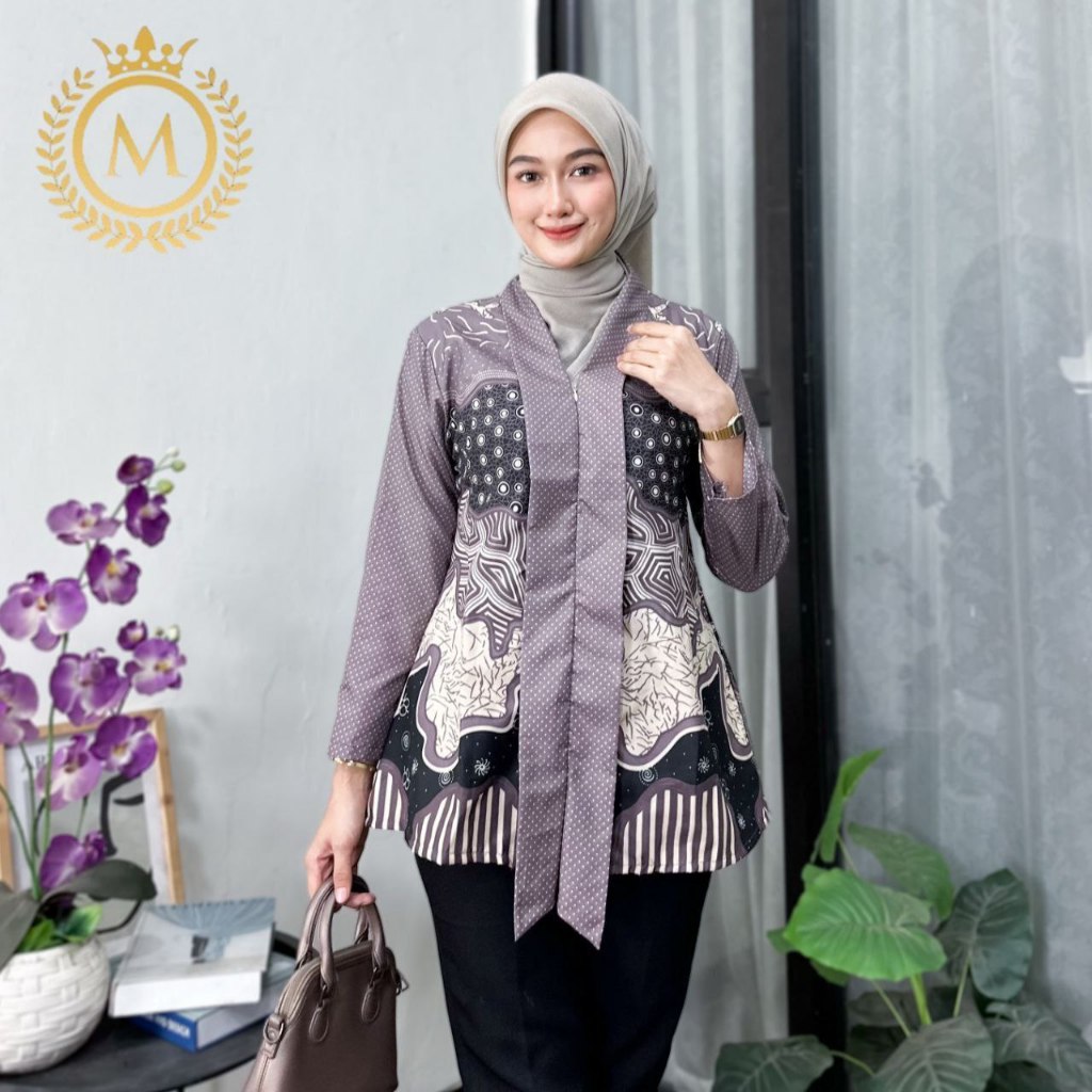 BLUS BATIK ATASAN WANITA MODERN TERMURAH - BLUS BATIK ATASAN WANITA ASLI BATIK PEKALONGAN BISA COD