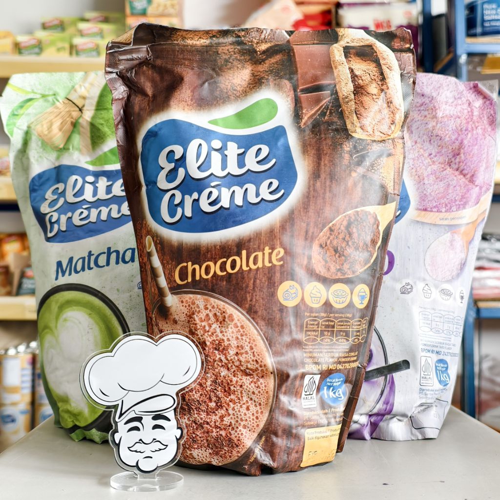 

Elite Creme Chocolate 1Kg / Elite Creme Taro 1Kg / Elite Creme Matcha 1Kg / Minuman Bubuk 1Kg / Powder Drink 1Kg