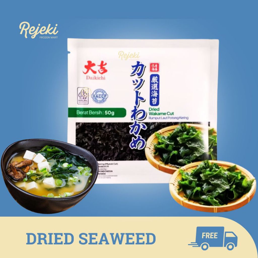 

Miyeok Cut / Dried Seaweed / Wakame / Rumput Laut Kering - Rejeki Frozen Mart