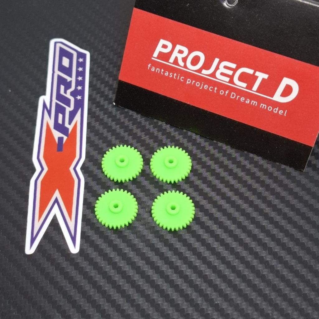 Rep Tamiya Gear Gir 30 (G-6) Hijau ProjectD (4pcs)