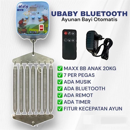 UBABY Mesin Ayunan Baby Otomatis / Ayunan Elektrik / Ayunan Bayi / Ayunan Listrik Otomatis
