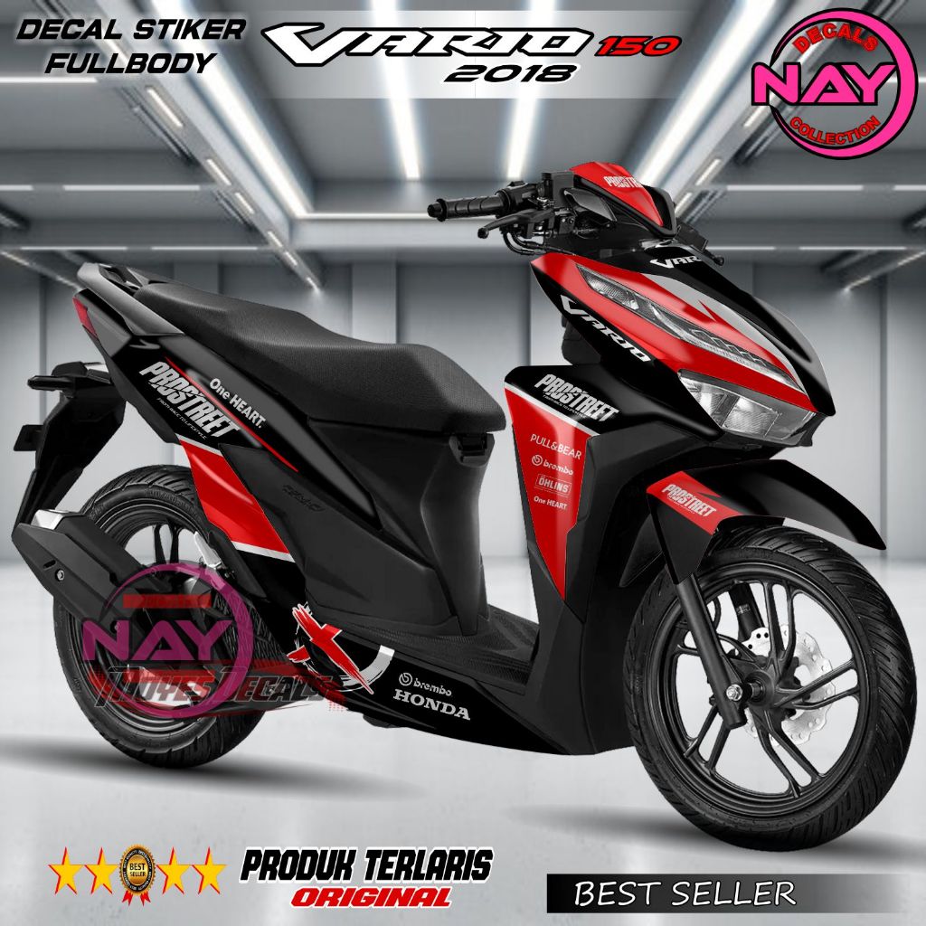 Decal Stiker Vario 125/150 Prostreet Fullbody 150 2018 / Variasi Stiker Motor Vario 125/150 Fullbody
