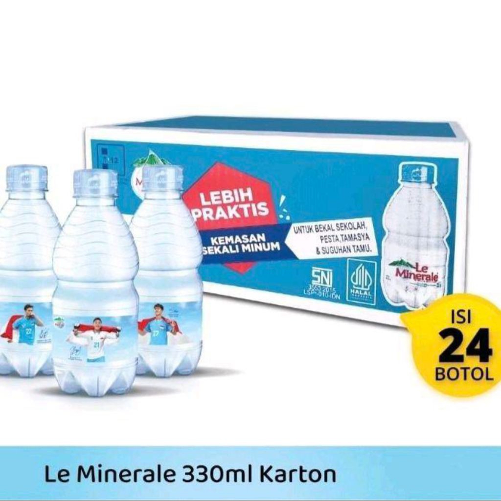 

Le Minerale Mini/kecil (330 ml/ 24 botol) Water