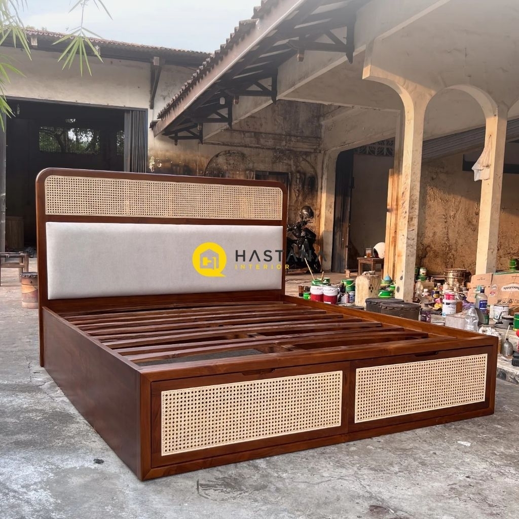 dipan minimalis kayu jati dipan rotan dipan laci