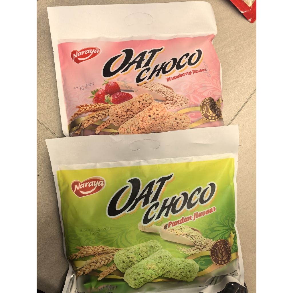 

NARAYA OAT SEREAL GANDUM 400GR. OAT CHOCO SWEET POTATO. OAT CHOCO STRAWBERRY 400GR
