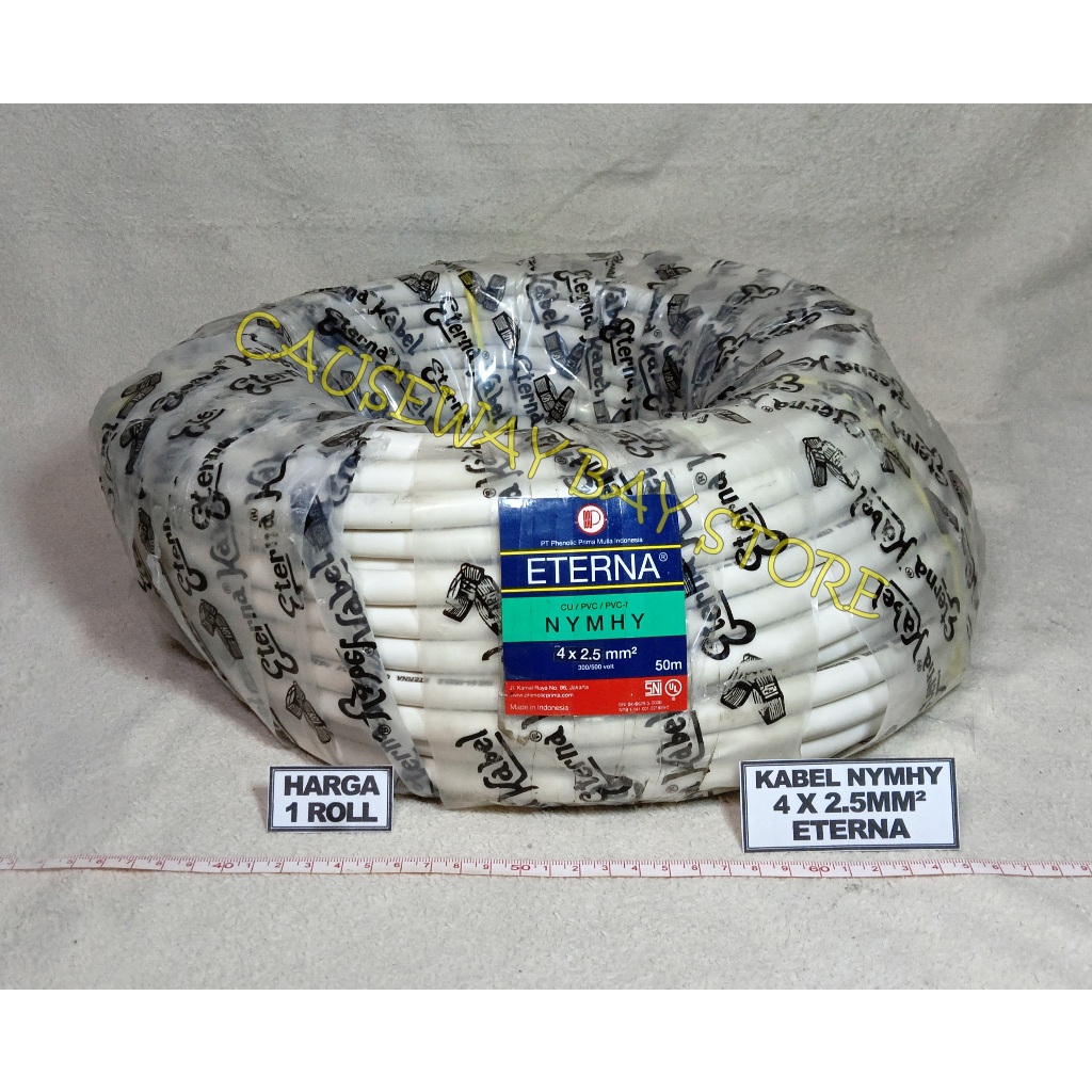 KABEL NYMHY / NYYHY (SERABUT) 4 X 2.5 ETERNA 1 ROLL (50M)