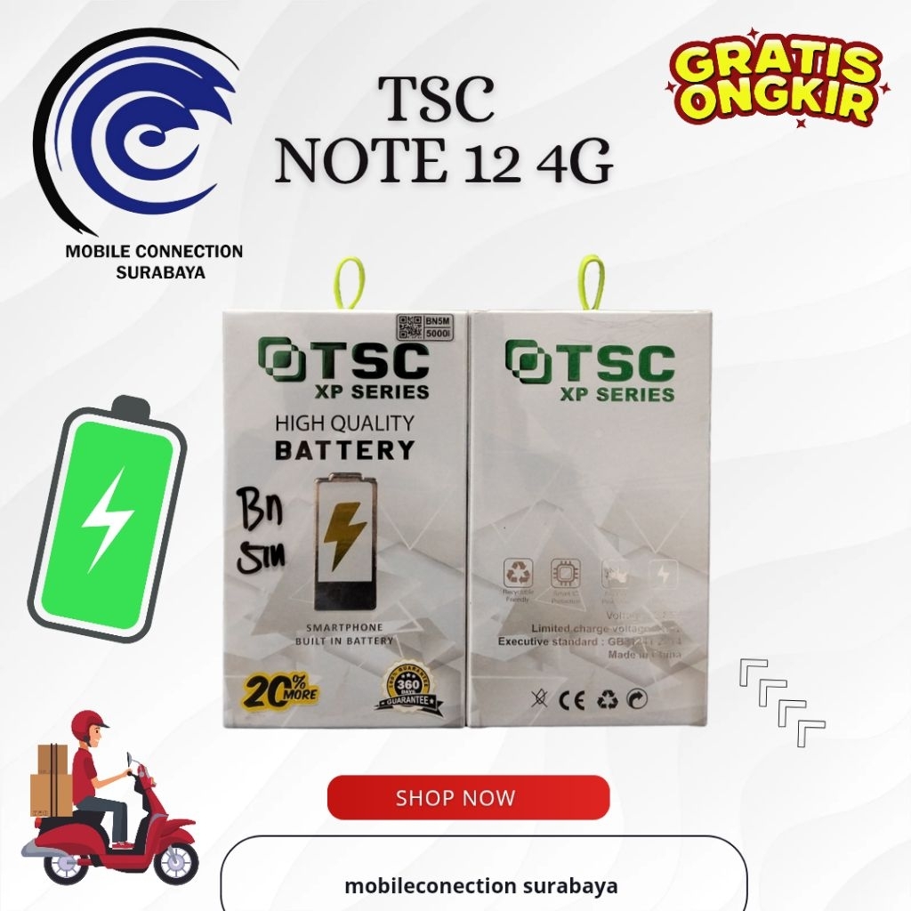 BATERAI REDMI NOTE 12 4G/BN-5M